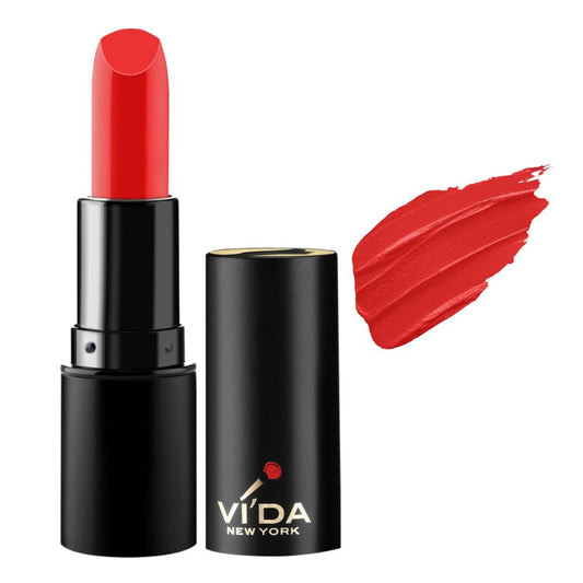 Vi'da New York Matte Matters Lipstick, 02 Fire Cracker - Front View