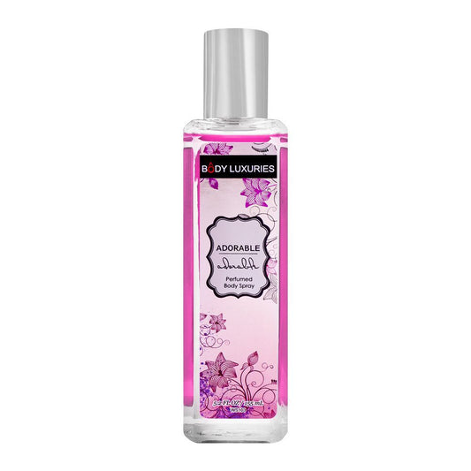 Body Luxuries Adorable Perfumed Body Spray, For Women, 155ml - Front View