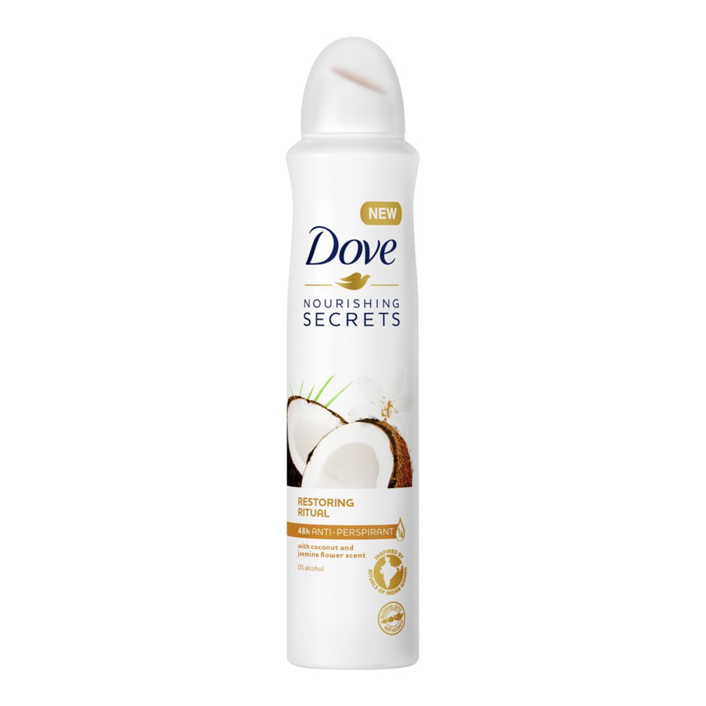 Dove Nourishing Secrets Restoring Ritual Women Deodorant Spray, 250ml - Front View