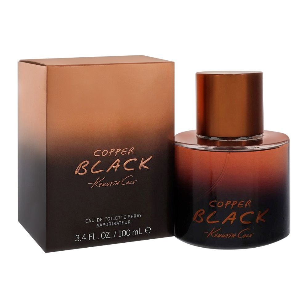 Kenneth Cole Copper Black Eau Ce Toilette, Fragrance For Men, 100ml - Front View