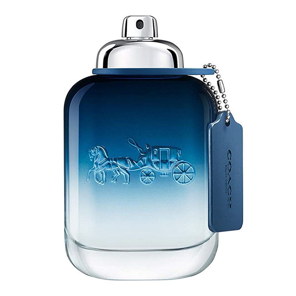 Coach New York Blue Eau De Toilette, Fragrance For Men, 100ml - Front View