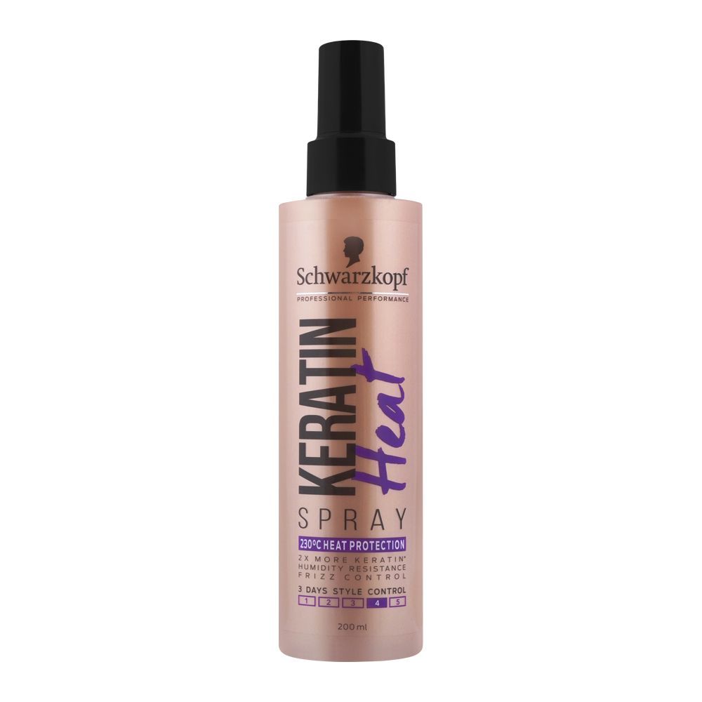 Schwarzkopf Keratin Heat Hair Spray, 200ml - Front View