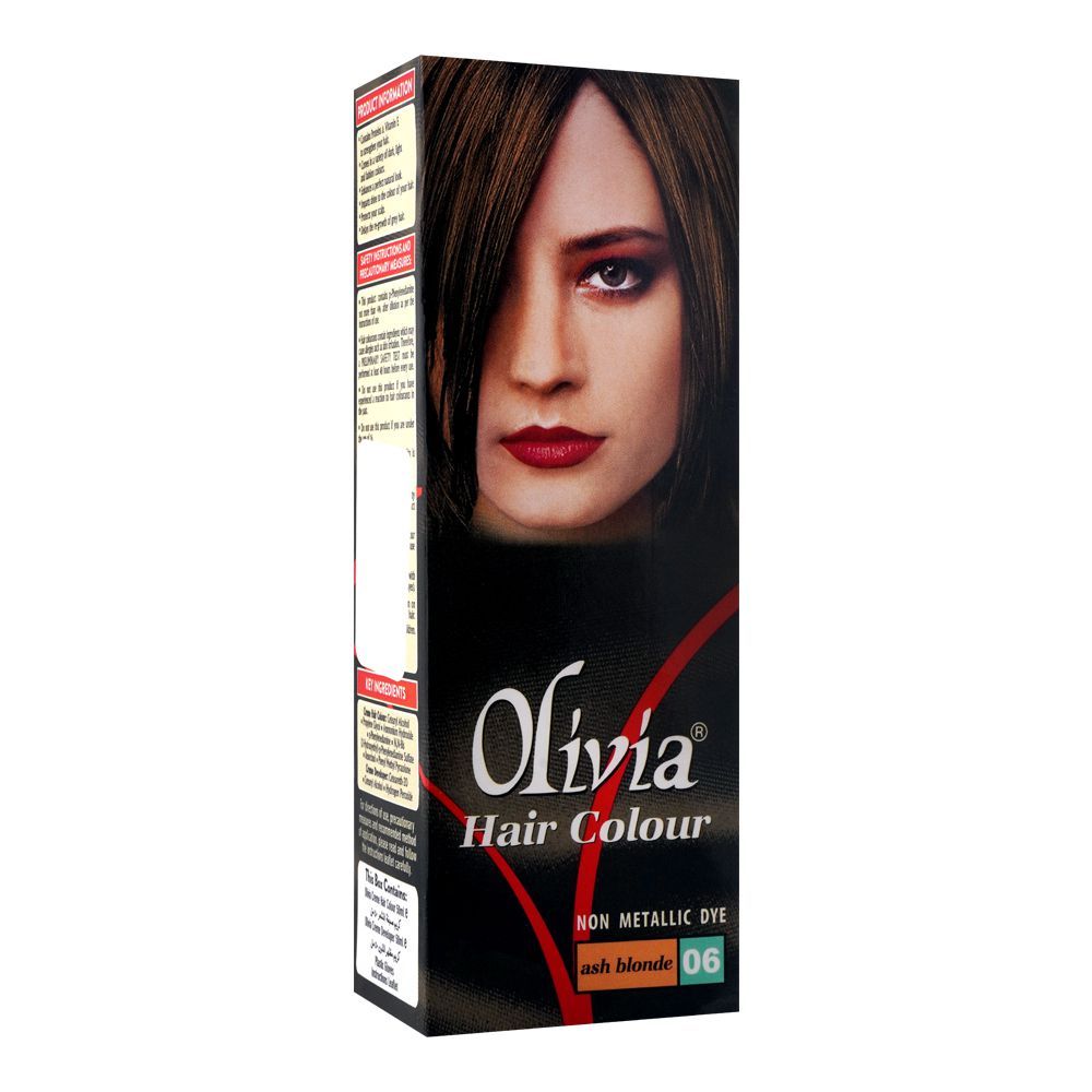 Olivia Hair Colour, 06 Ash Blonde -  Front View