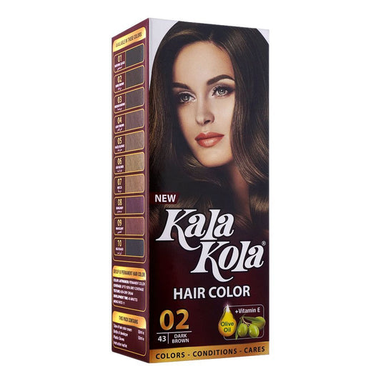 Kala Kola Hair Colour, 43 Dark Brown -  Front View