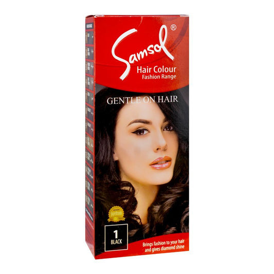 Samsol Fashion Range Hair Colour, 1 Black -  Front View