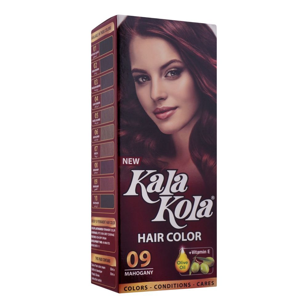 Kala Kola Hair Colour, 09 Mahogany -  Front View