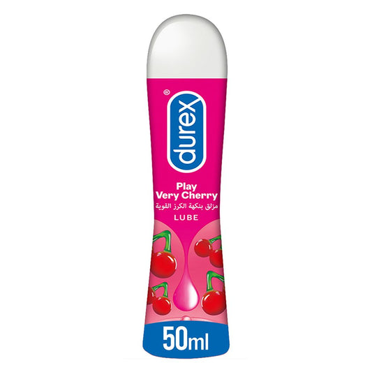 Durex Play Very Cherry Flavoured Pleasure Lube Gel, 50ml - Front View