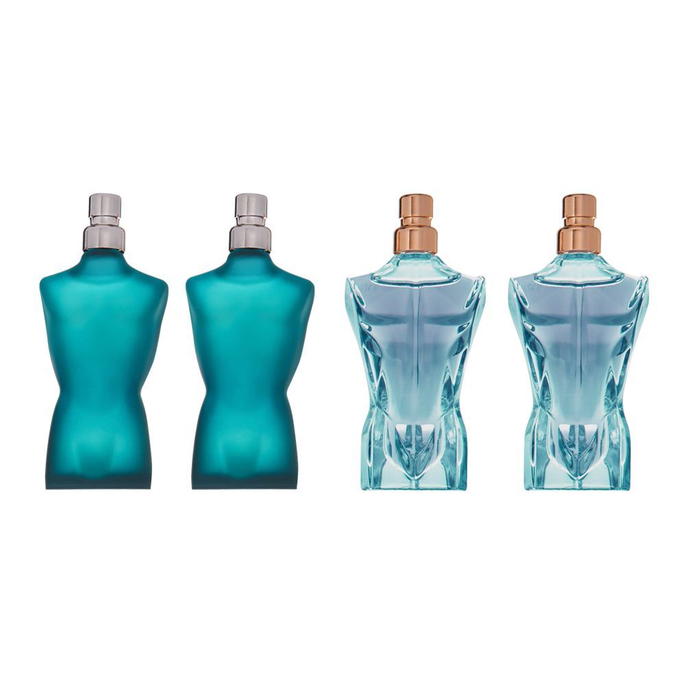 Jean Paul Gaultier Mini Perfume Set For Men, Le Male Le Male EDT 2x7ml + Le Beau EDT 2x7ml - Front View