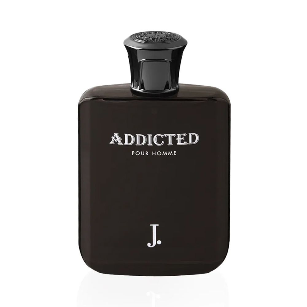 Junaid Jamshed J. Addicted Pour Homme Eau De Parfum, Fragrance For Men, 100ml - Front View