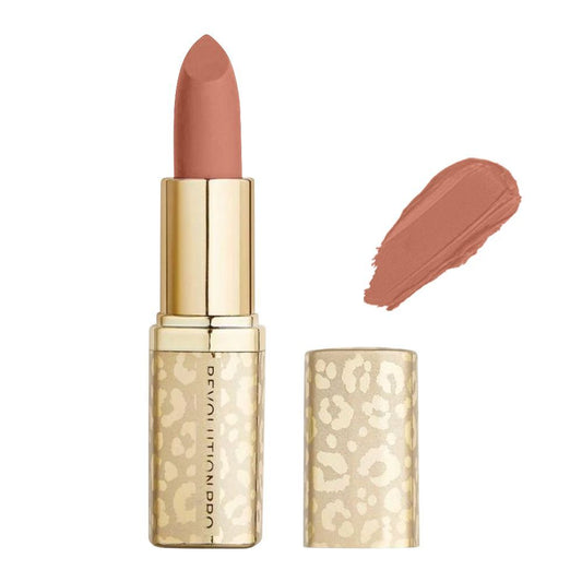 Makeup Revolution Pro New Neutral Satin Matte Lipstick, Cashmere - Front View