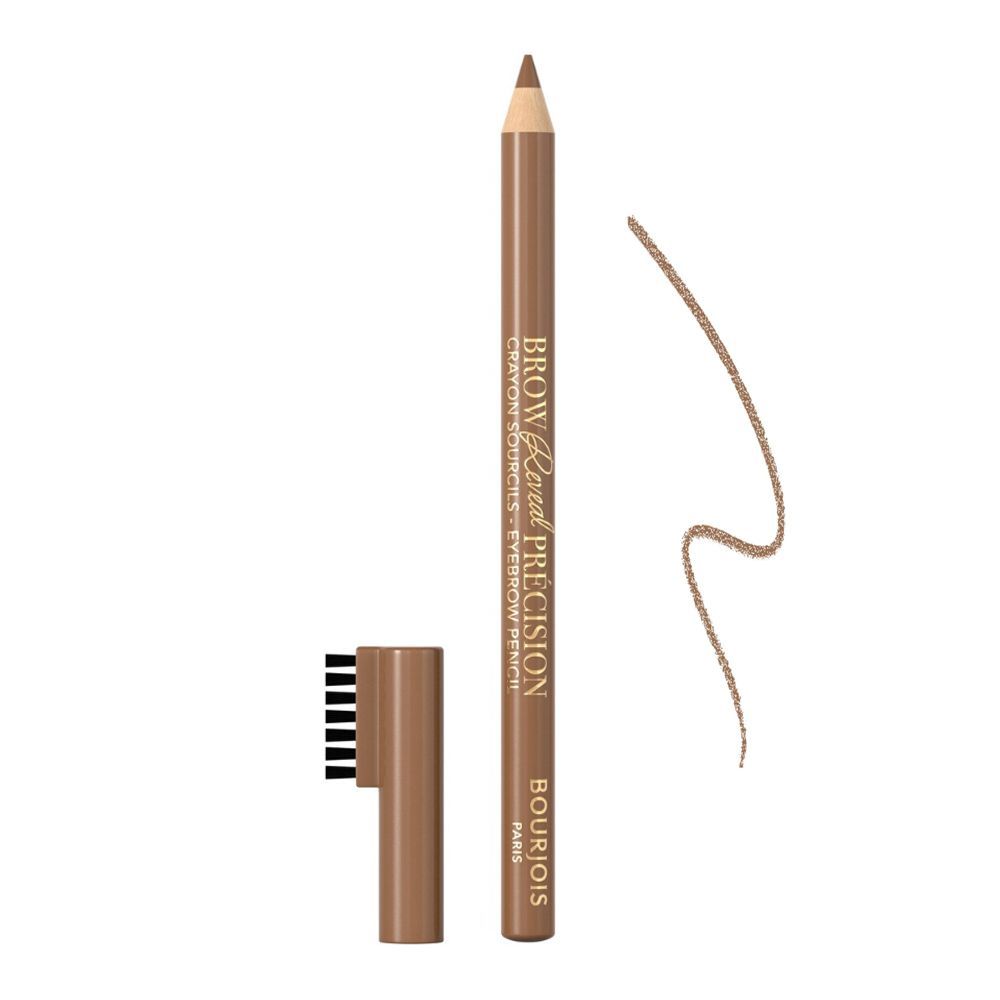 Bourjois Brow Reveal Precision Eyebrow Pencil, 002 Soft Brown - Front View