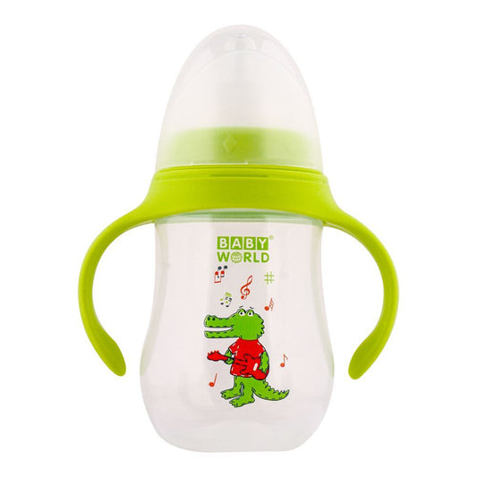 Baby World Contra Colic Wide Neck Feeding Bottle, 240ml, BW2010 - Front View