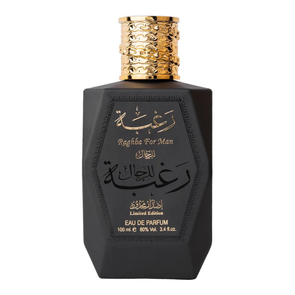 Lattafa Raghba For Man Eau De Parfum, 100ml - Front View