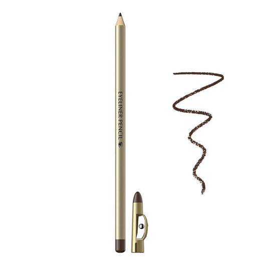 Eveline Eyeliner Pencil Long Wear With Sharpener, Brown -  Front View