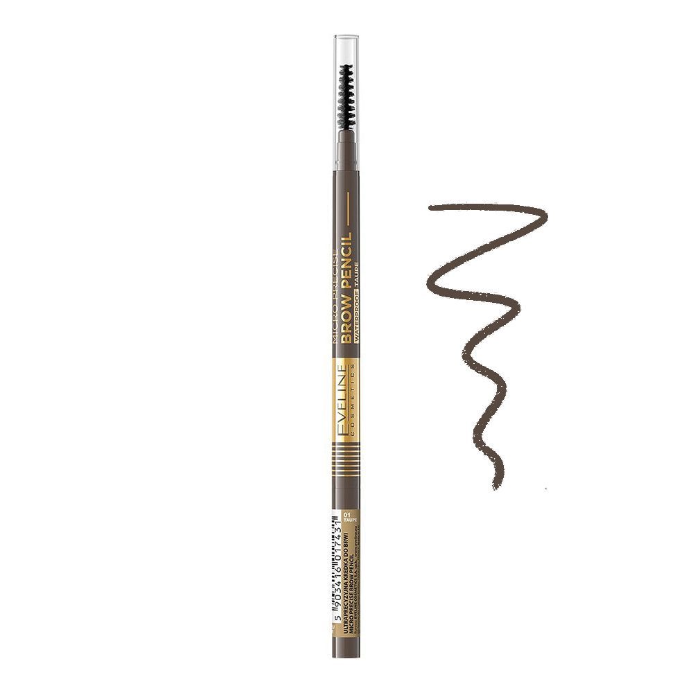 Eveline Micro Precise Eye Brow Pencil Waterproof, Taupe - Front View