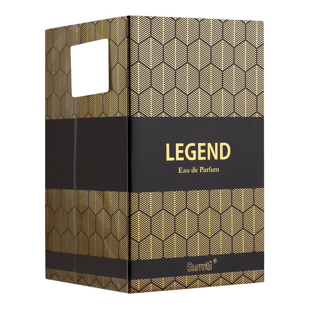 Surrati Legend Black Eau De Parfum, For Men & Women, 100ml - Front View