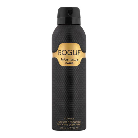 John Louis Paris Rogue For Men Perfumed Deodorant Seductive Body Spray, 200ml - Front View