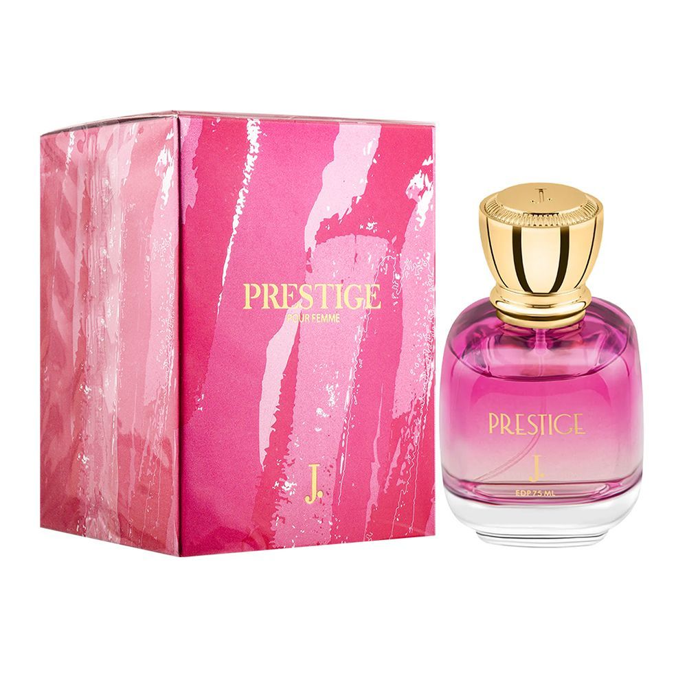 Junaid Jamshed J. Prestige Pour Femme Eau De Parfum, For Women, 75ml - Front View