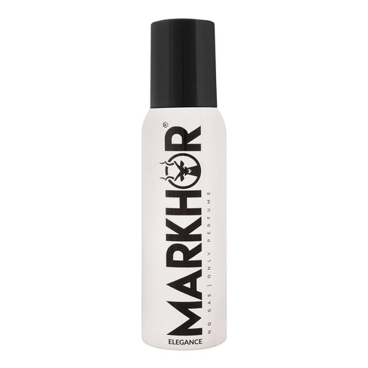 Markhor Elegance No Gas Body Spray, For Men, 120ml - Front View