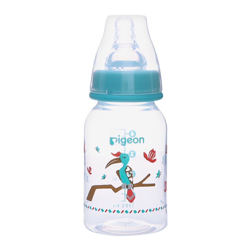 Pigeon Flexible SN Soft & Elastic PP Feeding Bottle, Hornbill, 120ml, A79402 - Front View