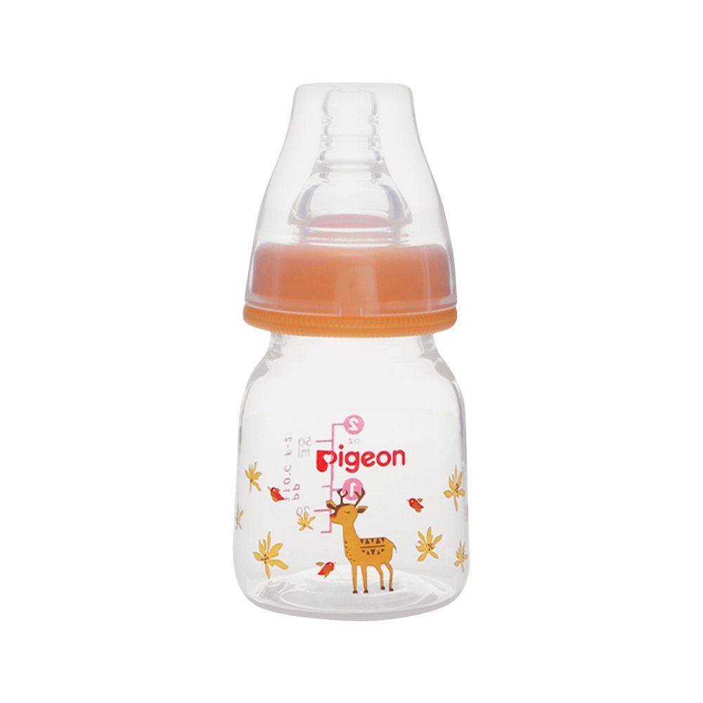 Pigeon Flexible SN Soft & Elastic PP Feeding Bottle, Deer, 50ml, A79394 - Front View