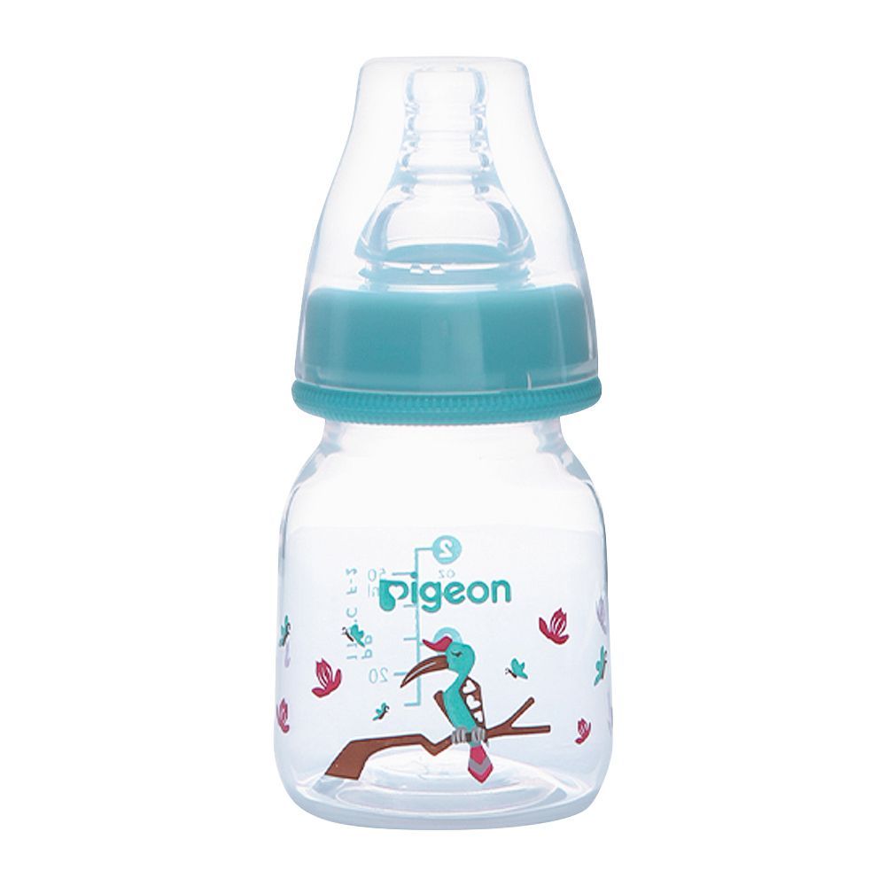 Pigeon Flexible SN Soft & Elastic PP Feeding Bottle, Hornbill, 50ml, A79397 - Front View