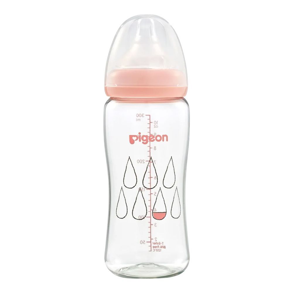 Pigeon Soft Touch WN T-Ester Feeding Bottle, Dew Drop, 300ml, A79450 - Front View