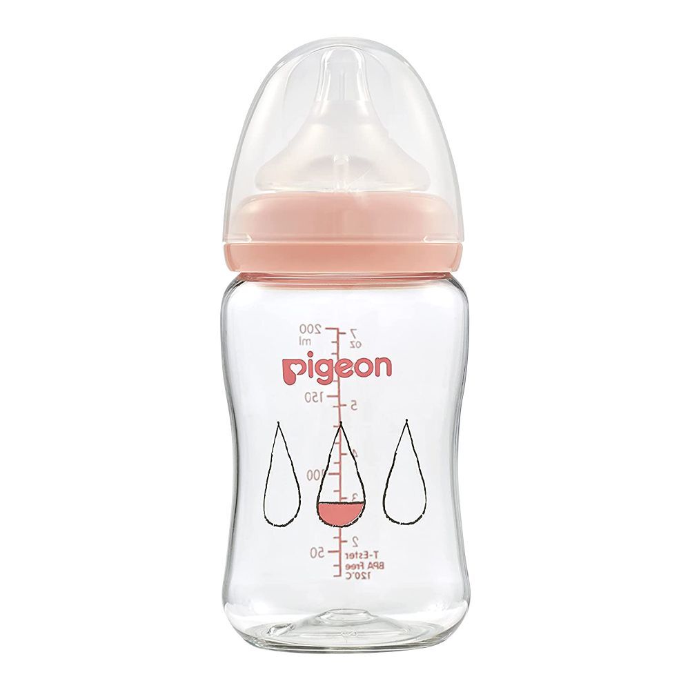 Pigeon Soft Touch WN T-Ester Feeding Bottle, Dew Drop, 200ml, A79448 - Front View