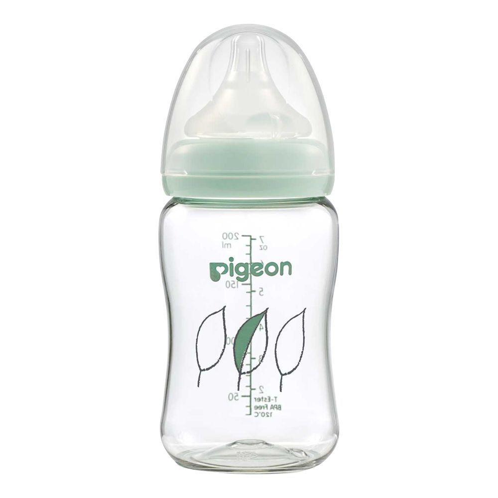 Pigeon Soft Touch WN T-Ester Feeding Bottle, Leaf, 200ml, A79449 - Front View