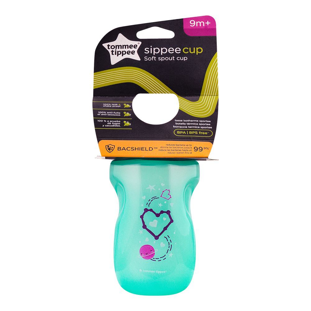 Tommee Tippee Sippee Cup, 9m+, 10oz, Green, 549202 - Front View