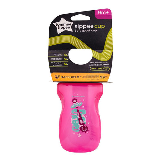 Tommee Tippee Sippee Cup, 9m+, 10oz, Pink, 549222 - Front View