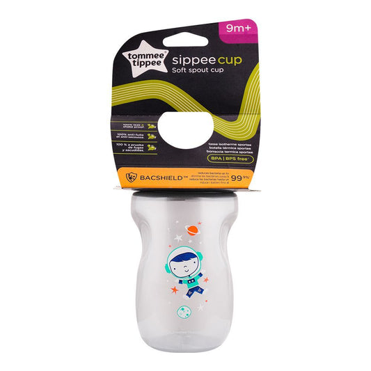 Tommee Tippee Sippee Cup, 9m+, 10oz, Grey, 549203 - Front View