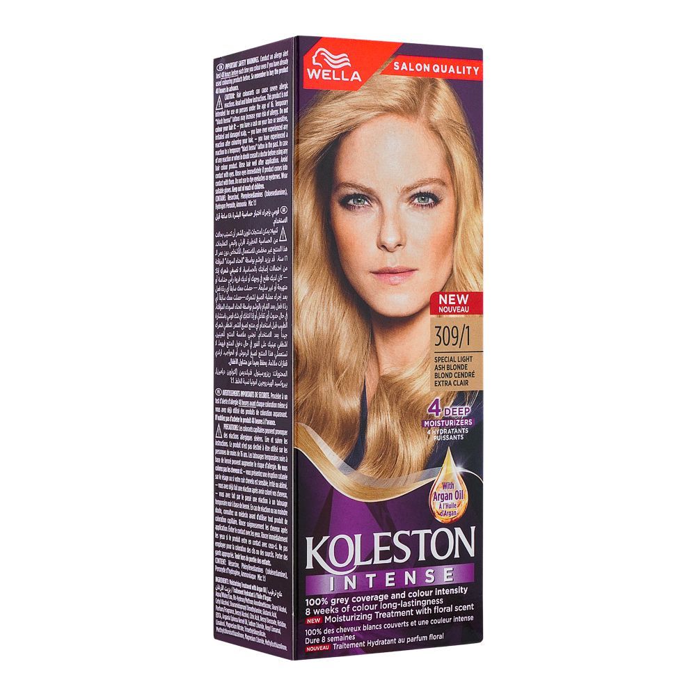 Wella Koleston Intense Color Tube, Special Light Ash Blonde, 309/1 -  Front View