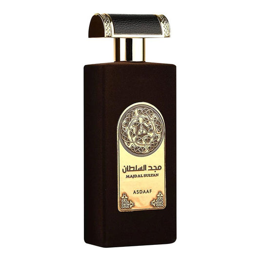 Asdaaf Majd Al Sultan Black Intense Eau De Parfum For Men, 100ml - Front View