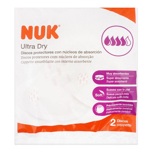 Nuk Ultra Dry Breast Pads, 2-Pack, 10252141 - Front View