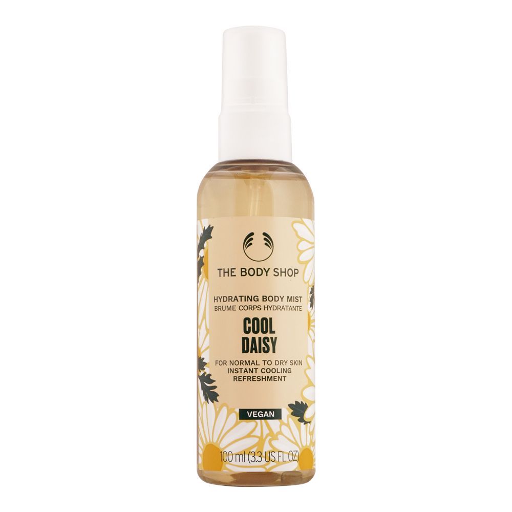 The Body Shop Cool Daisy Hydrating Body Mist, For Normal To Dry Skin, 100ml - Front View