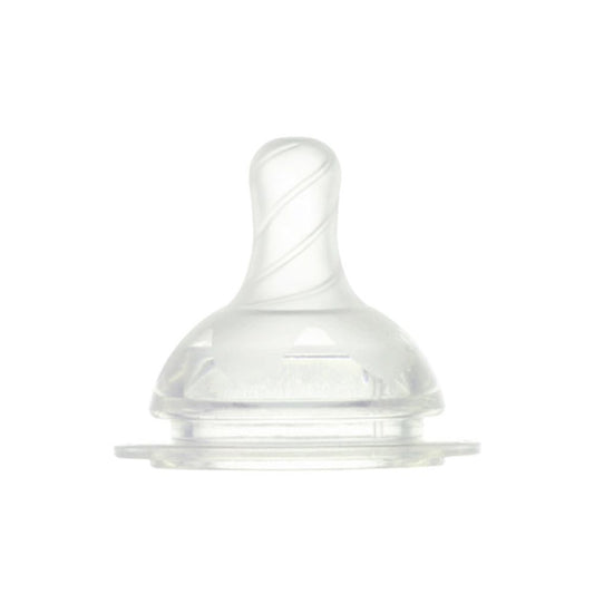 Farlin Wide Neck DNA Silicone Nipple, Medium, 2-Pack, AC-22007-M - Front View