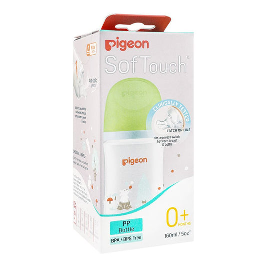 Pigeon Soft Touch Anti-Colic Wide Neck PP Bottle, 160ml, A-79458 - Front View