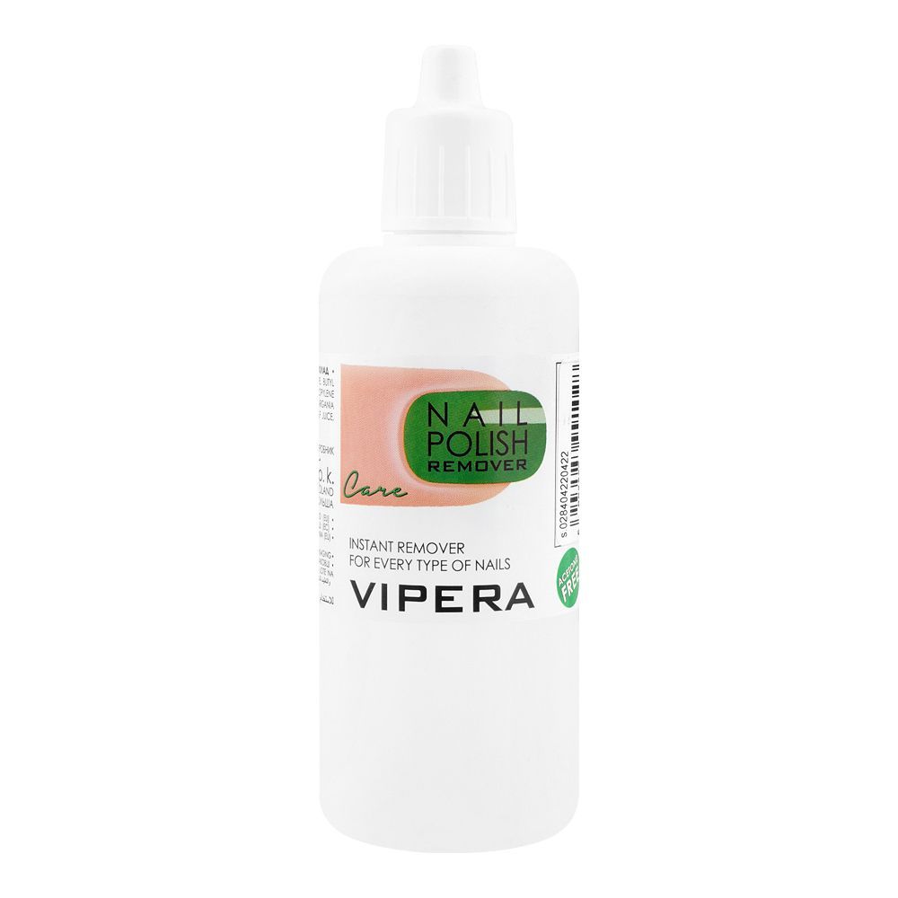 Vipera Care Nail Polish Remover, 100ml - Front View