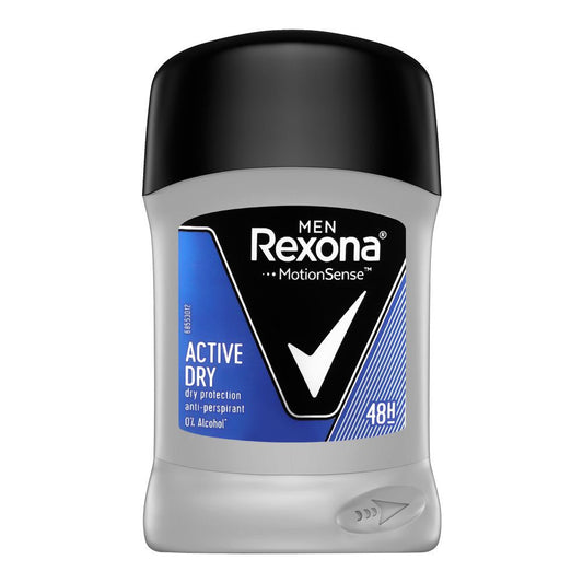 Rexona Men 48H Motion Sense Active Dry Anti-Perspirant Deodorant Stick, 40ml - Front View