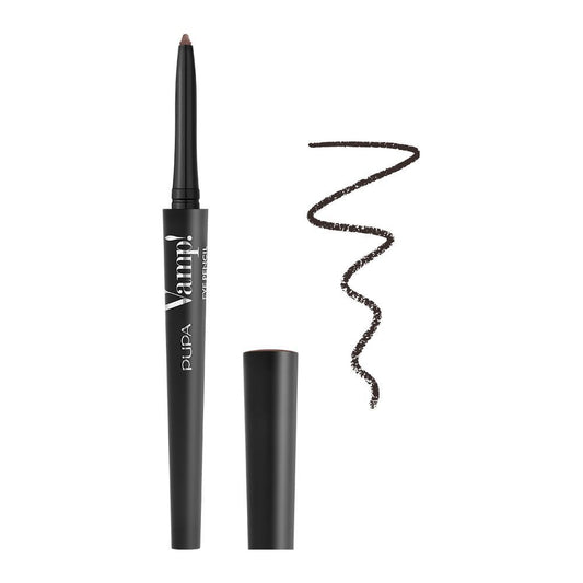 Pupa Milano Vamp! Eye Pencil 2-In-1 Eyeliner And Kajal Waterproof, 202, Outstanding Brown -  Front View