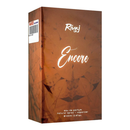 Rivaj Encore Eau De Parfum, For Women, 100ml - Front View