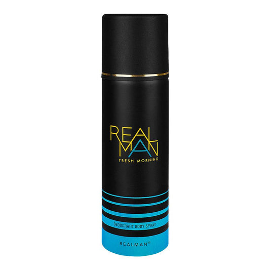 RealMan Fresh Morning Deodorant Body Spray, 150ml - Front View