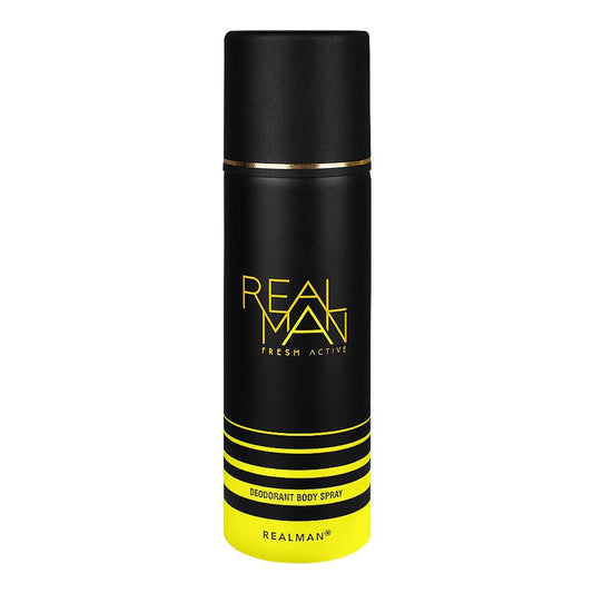 RealMan Fresh Active Deodorant Body Spray, 150ml - Front View