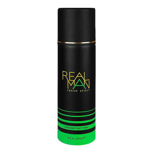 RealMan Fresh Spirit Deodorant Body Spray, 150ml - Front View