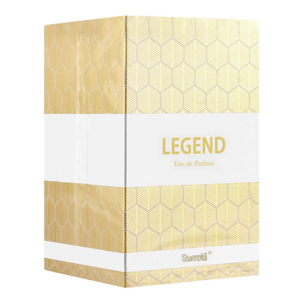 Surrati Legend White Eau De Parfum, For Men & Women, 100ml - Front View