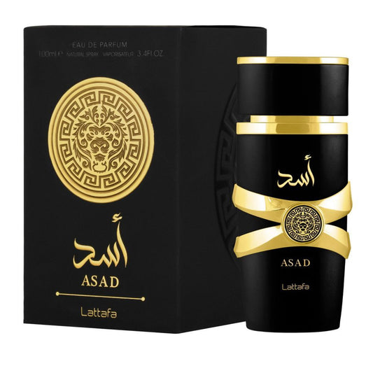 Lattafa Asad Eau De Parfum, For Men, 100ml - Front View