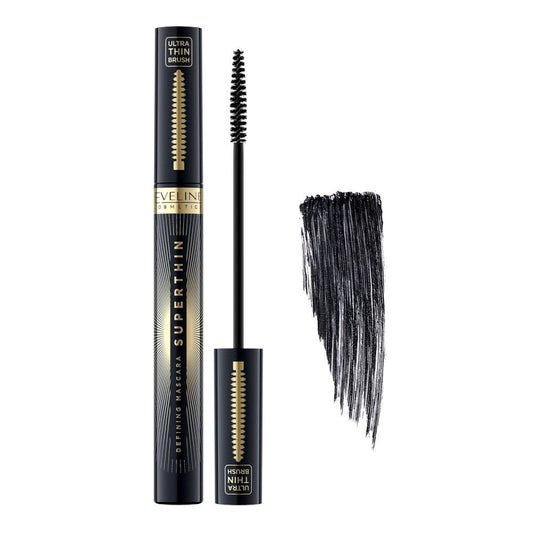 Eveline Super Thin Defining Mascara, Black - Front View