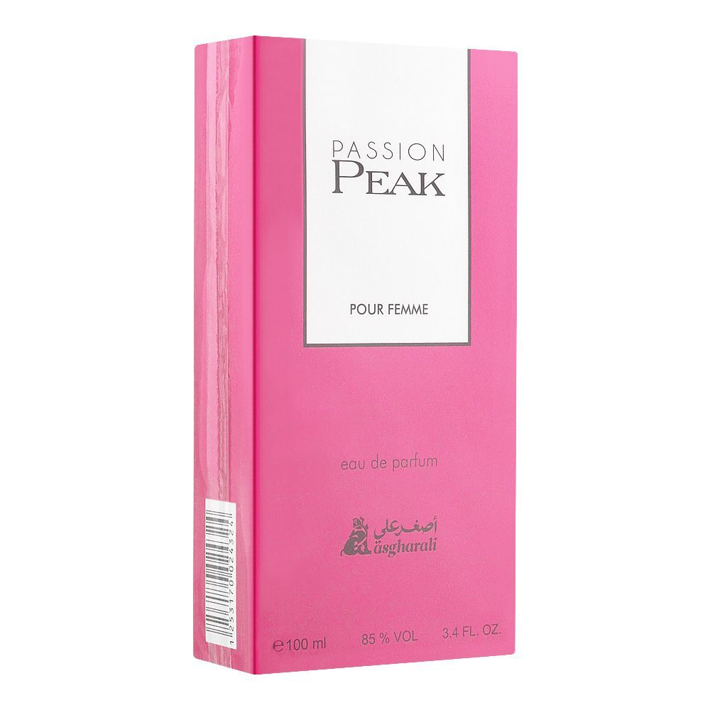 Asghar Ali Passion Peak Pour Femme Eau De Parfum, For Women, 100ml - Front View