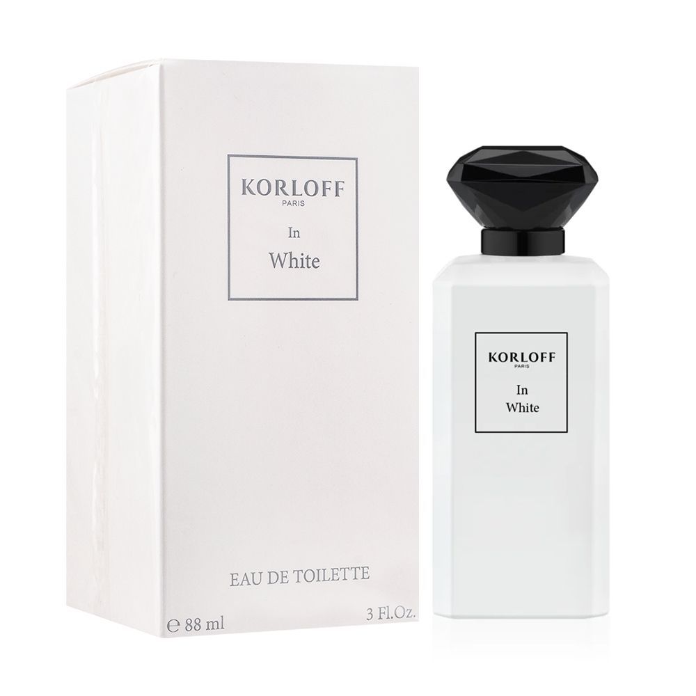 Korloff In White Eau De Toilette, For Men, 88ml - Front View